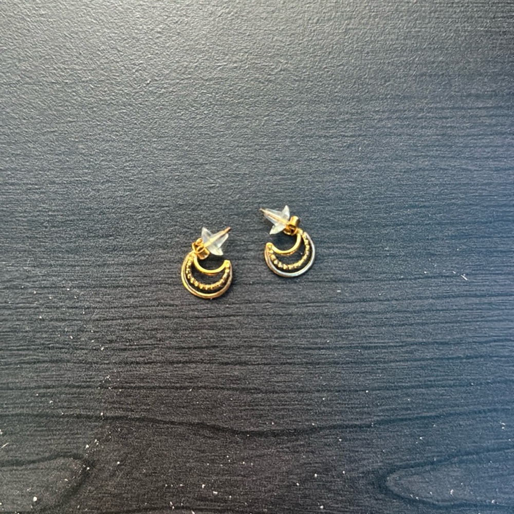 Pura Vida Demi Fine 18K Gold-Plates Earrings with Hypoallergenic Sterling Silver
